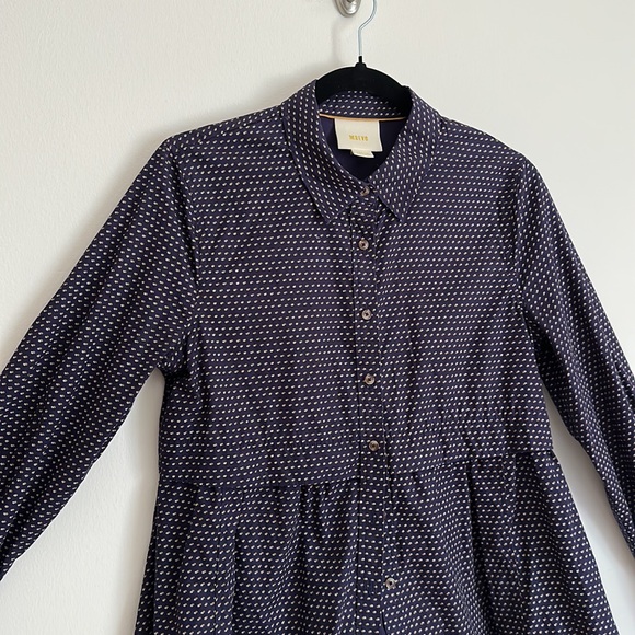 Maeve Purple Patterned Button Down Tunic - Picture 4 of 8